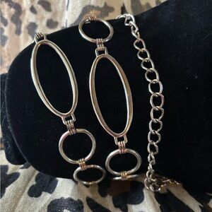 Elegant Silver Chain link belt